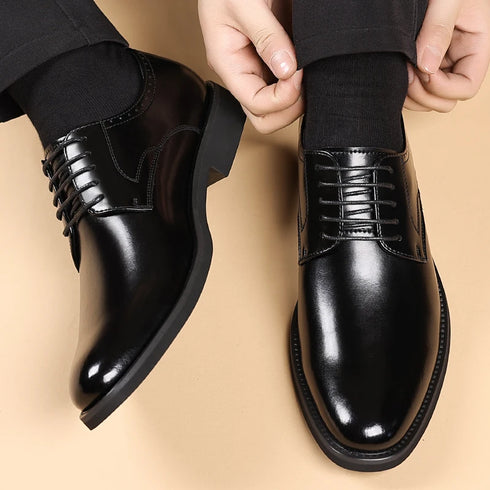 Men's Leather Casual Shoes for Formal Dress and Work Occasions